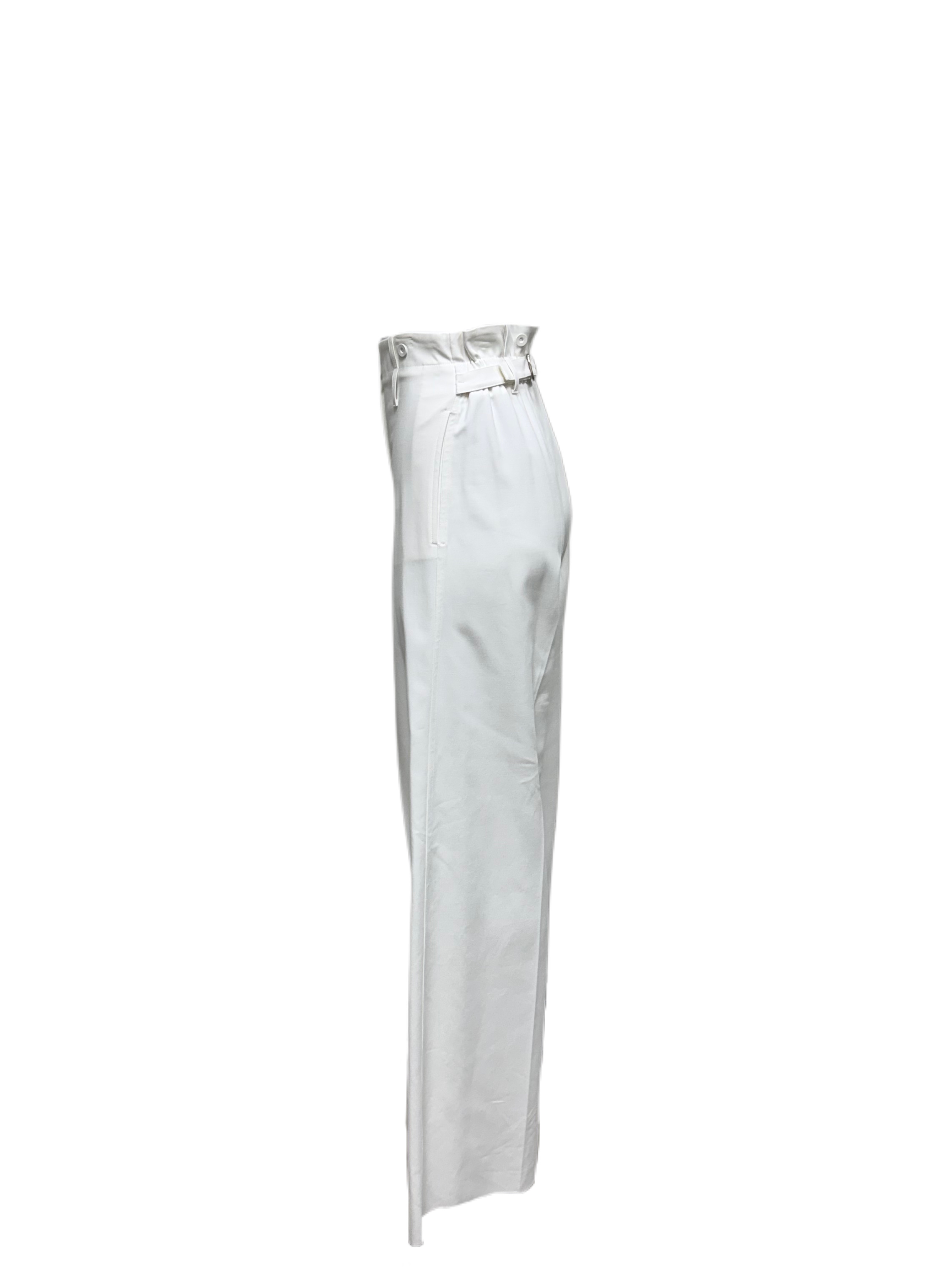 パンツ MAX MARA Women Straight Pants 2516131012600 002 White Max Mara Women's White Yang Straight Leg Pants Size 2 NWT | eBay